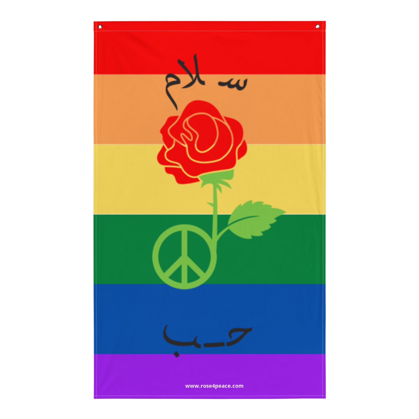 Peace & Love Pride Flag