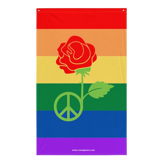 Peace & Love Pride Flag