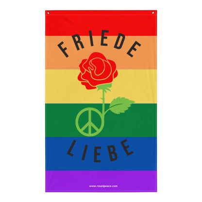 Peace & Love Pride Flag