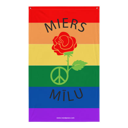 Peace & Love Pride Flag