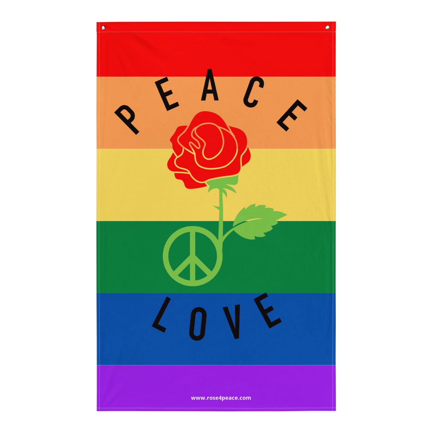 Peace & Love Pride Flag