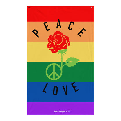 Peace & Love Pride Flag