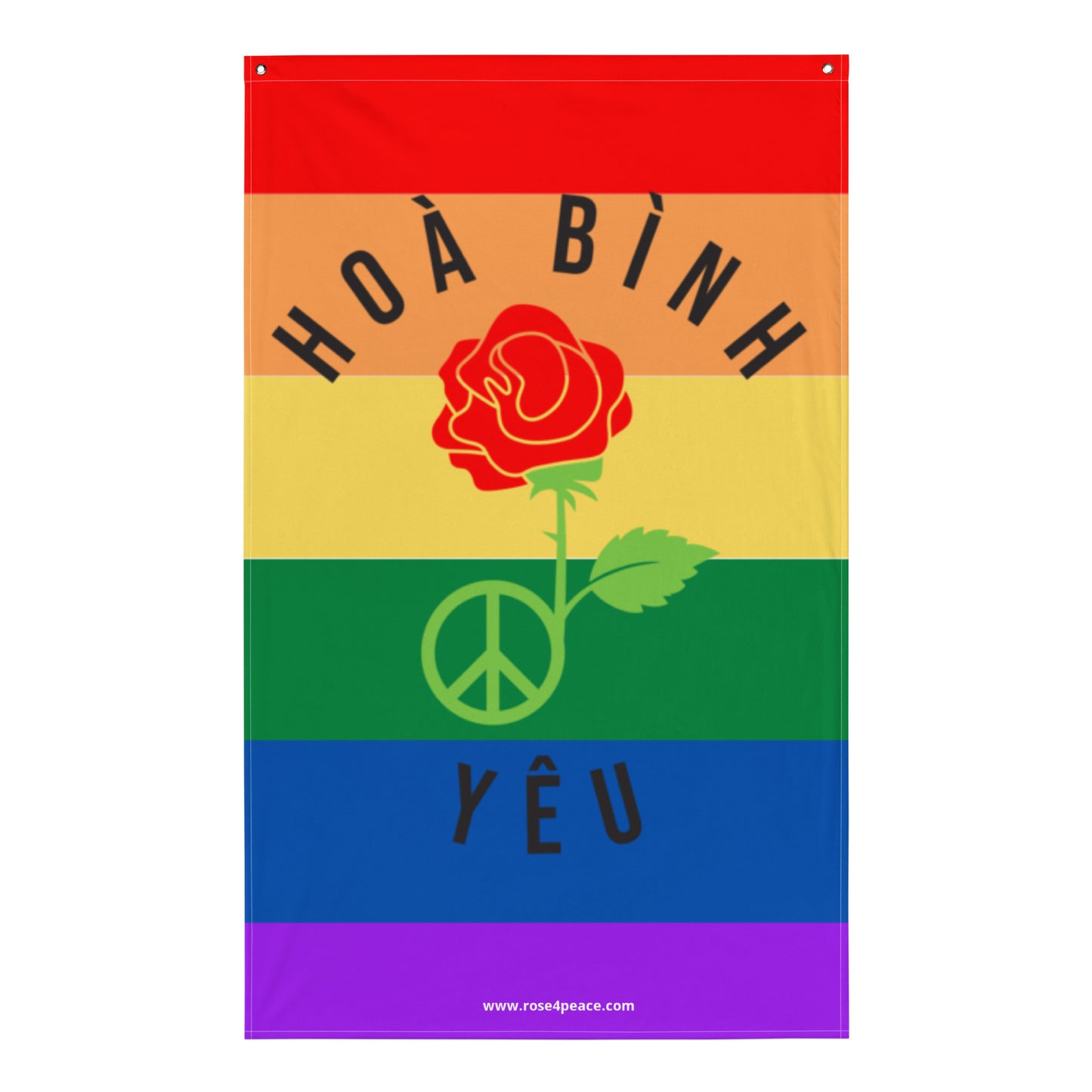 Peace & Love Pride Flag
