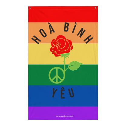 Peace & Love Pride Flag