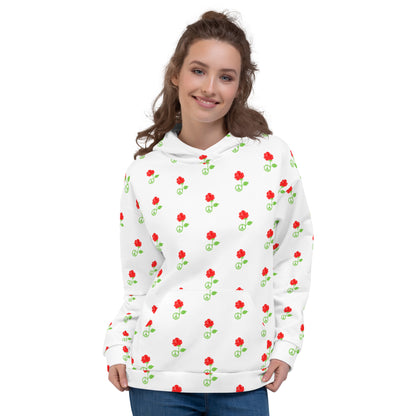 Peace & Love Unisex All Over Hoodie