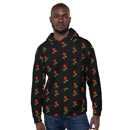 Peace & Love Unisex All Over Hoodie