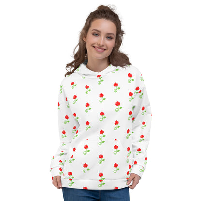 Peace & Love Unisex All Over Hoodie