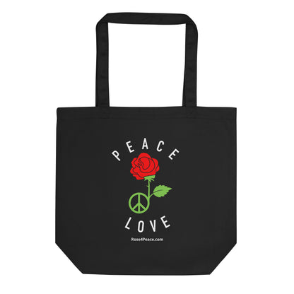 Black English Tote Bag